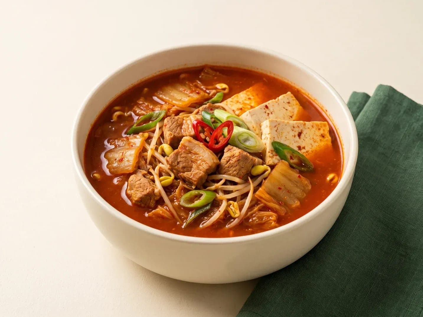 돼지고기 콩나물 김치찌개 이미지