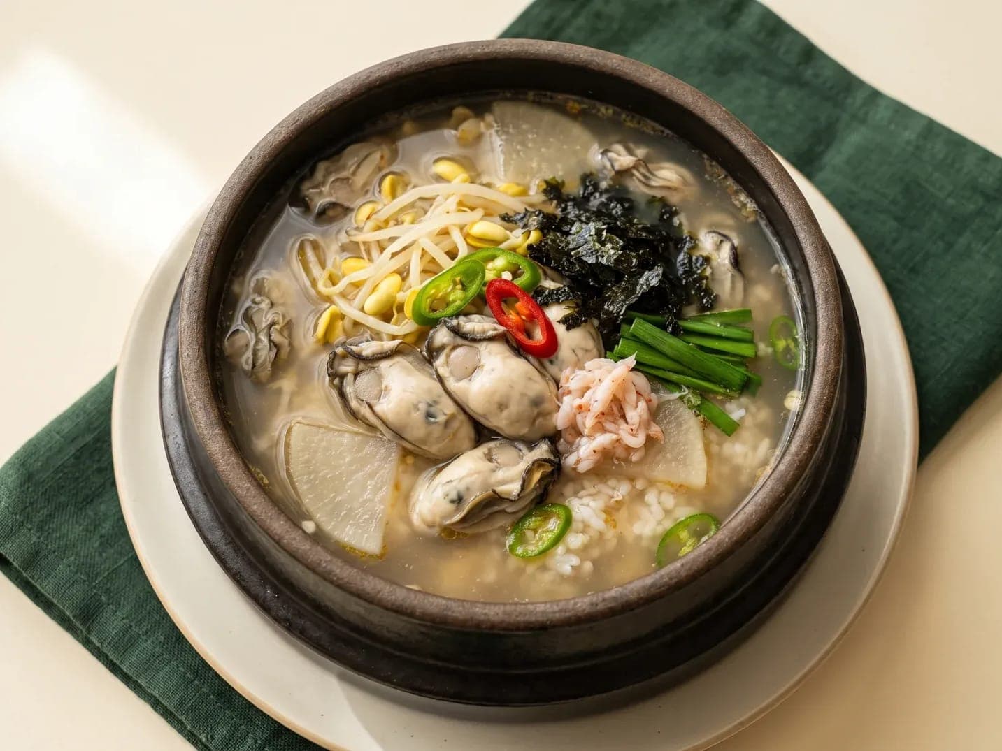 굴국밥 이미지