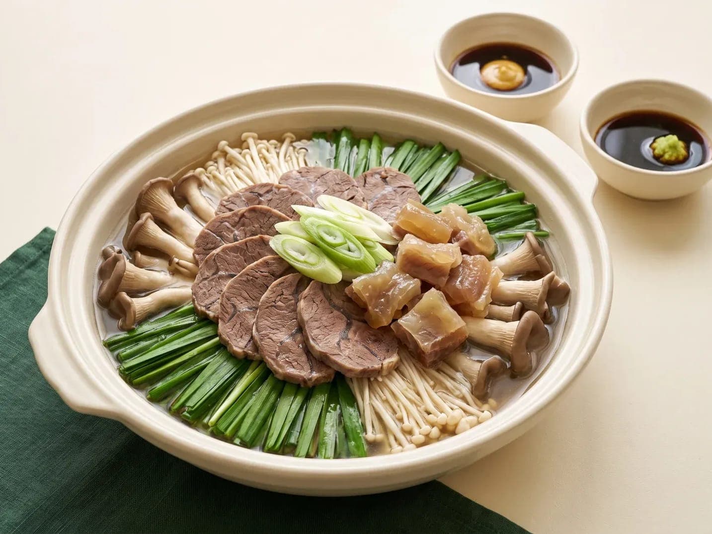 소힘줄 아롱사태 요리 이미지