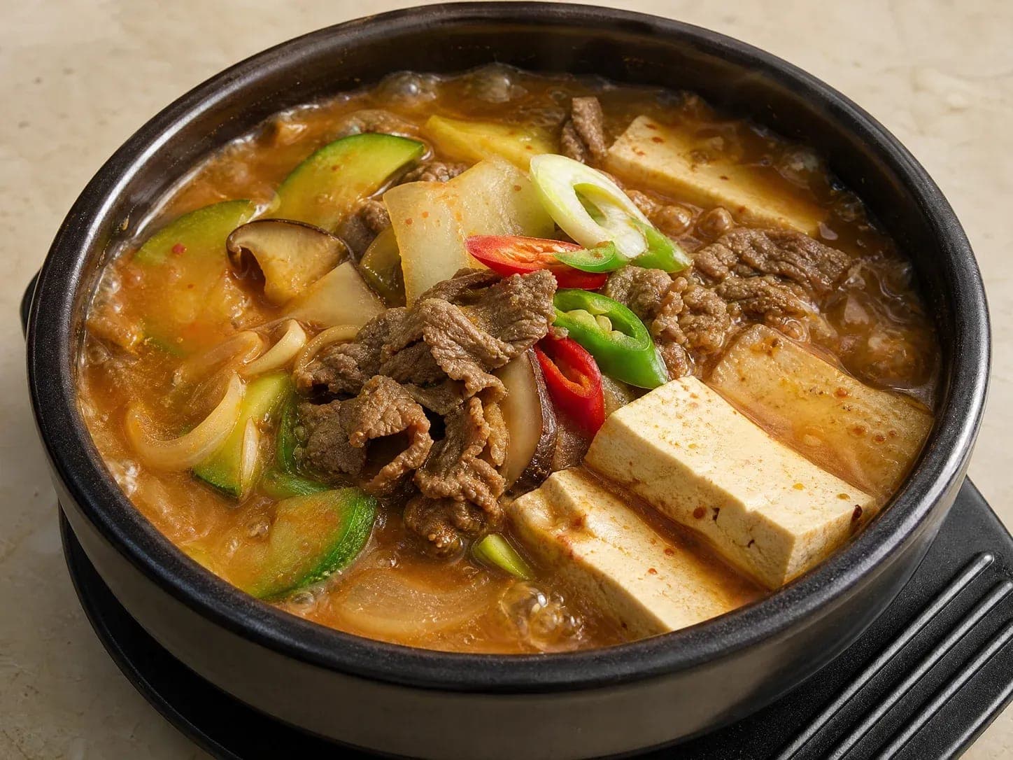 Illustration of Beef & Tofu Stew