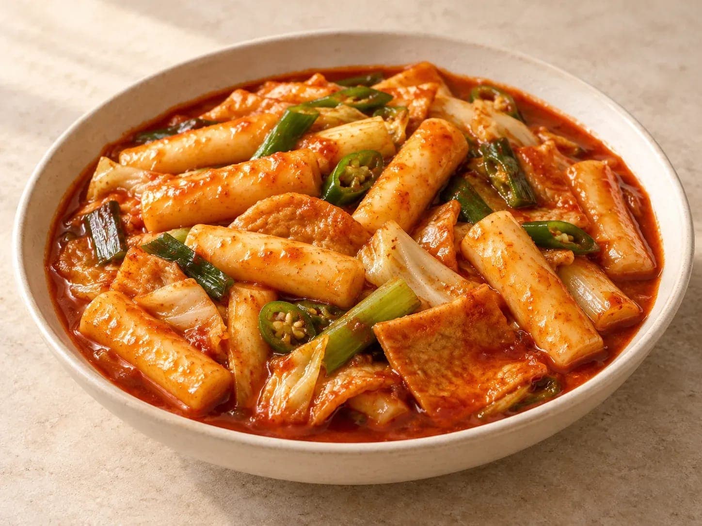 아주 매운 국물 떡볶이 이미지