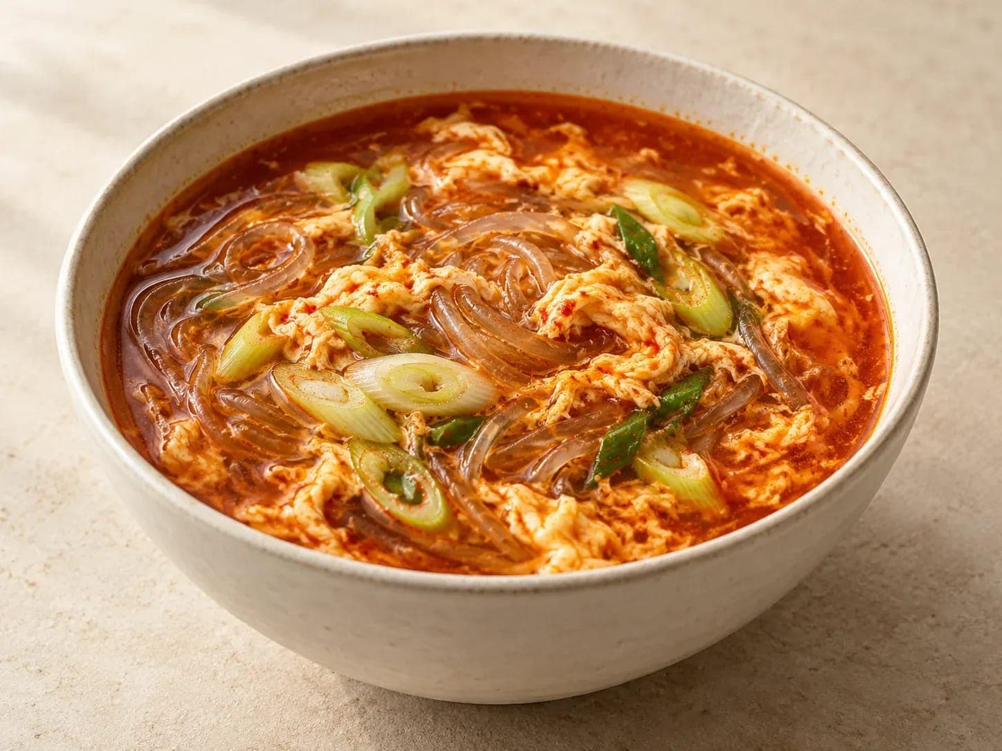 얼큰 당면 계란탕 이미지