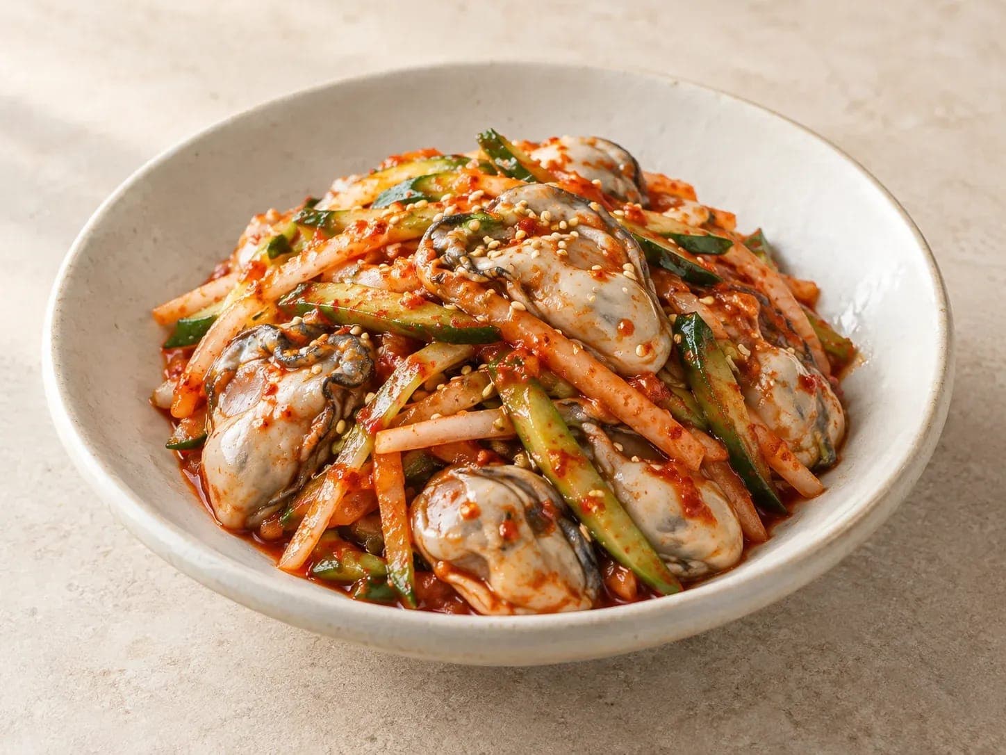 굴 초무침 이미지