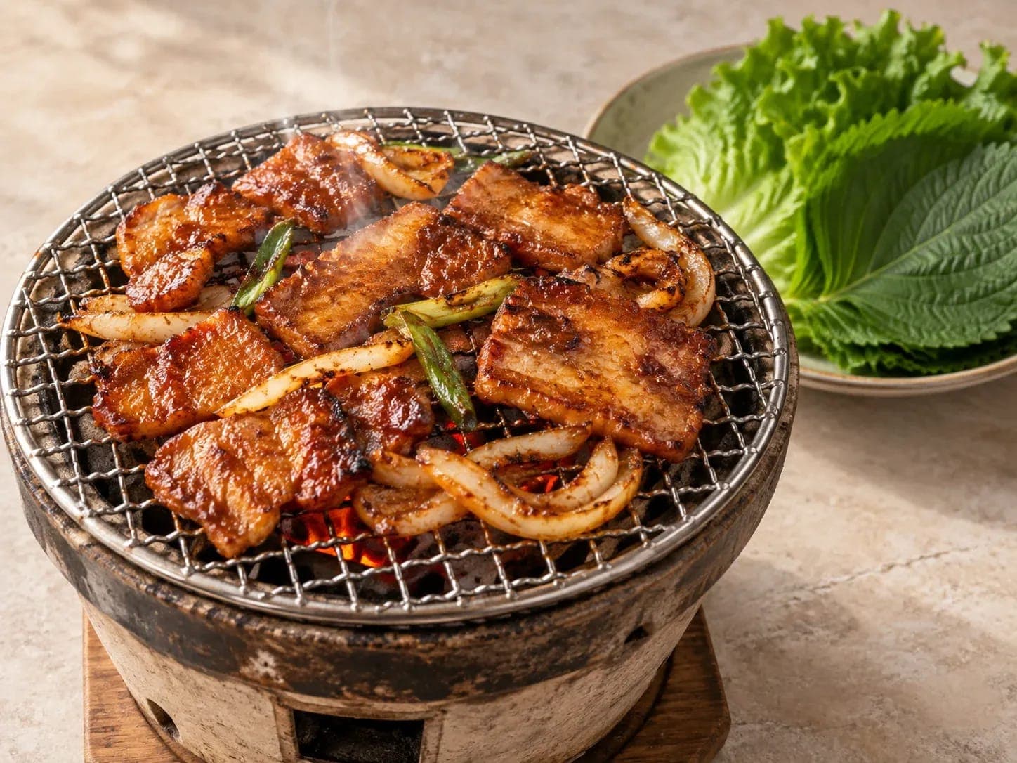 Illustration of Gochujang Pork Belly (Grilled)