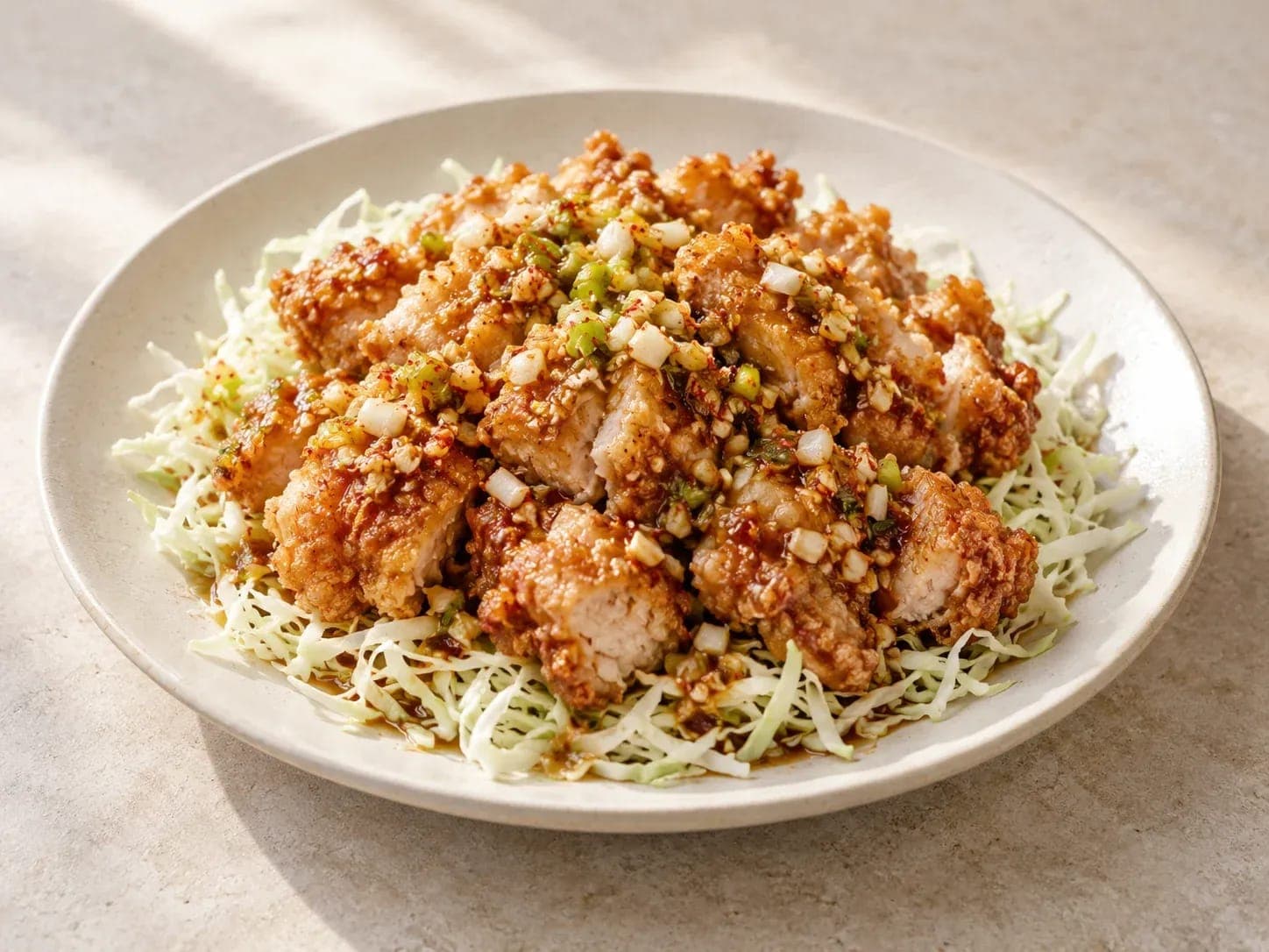 Illustration of Yurinji (Crispy Chicken in Tangy Soy Sauce)