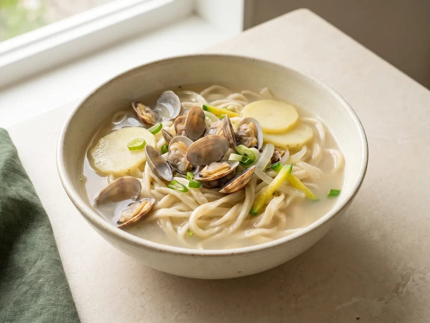 바지락칼국수 이미지